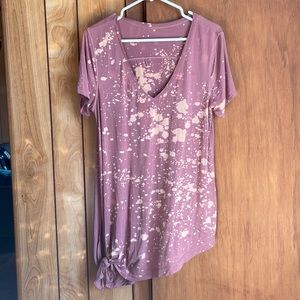 Adjustable Tie Tie-Dye Lululemon T-Shirt Tunic